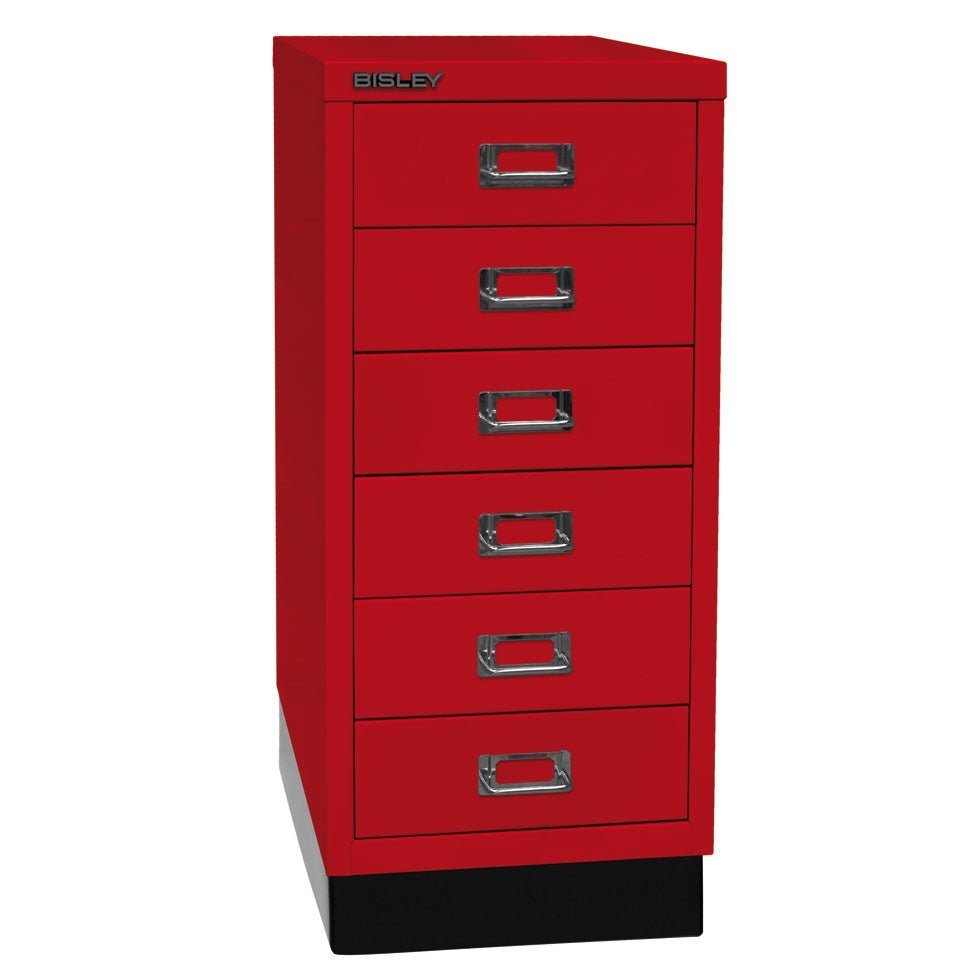 Bisley MultiDrawer™ L296S - 6 Schubladen und Sockel - Gesamthöhe 670 mm - DIN A4 - alle Farben jetzt auf Rechnung bestellen - Büromöbel Plus