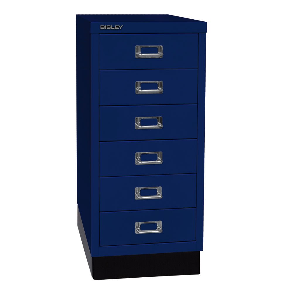 Bisley MultiDrawer™ L296S - 6 Schubladen und Sockel - Gesamthöhe 670 mm - DIN A4 - alle Farben jetzt auf Rechnung bestellen - Büromöbel Plus