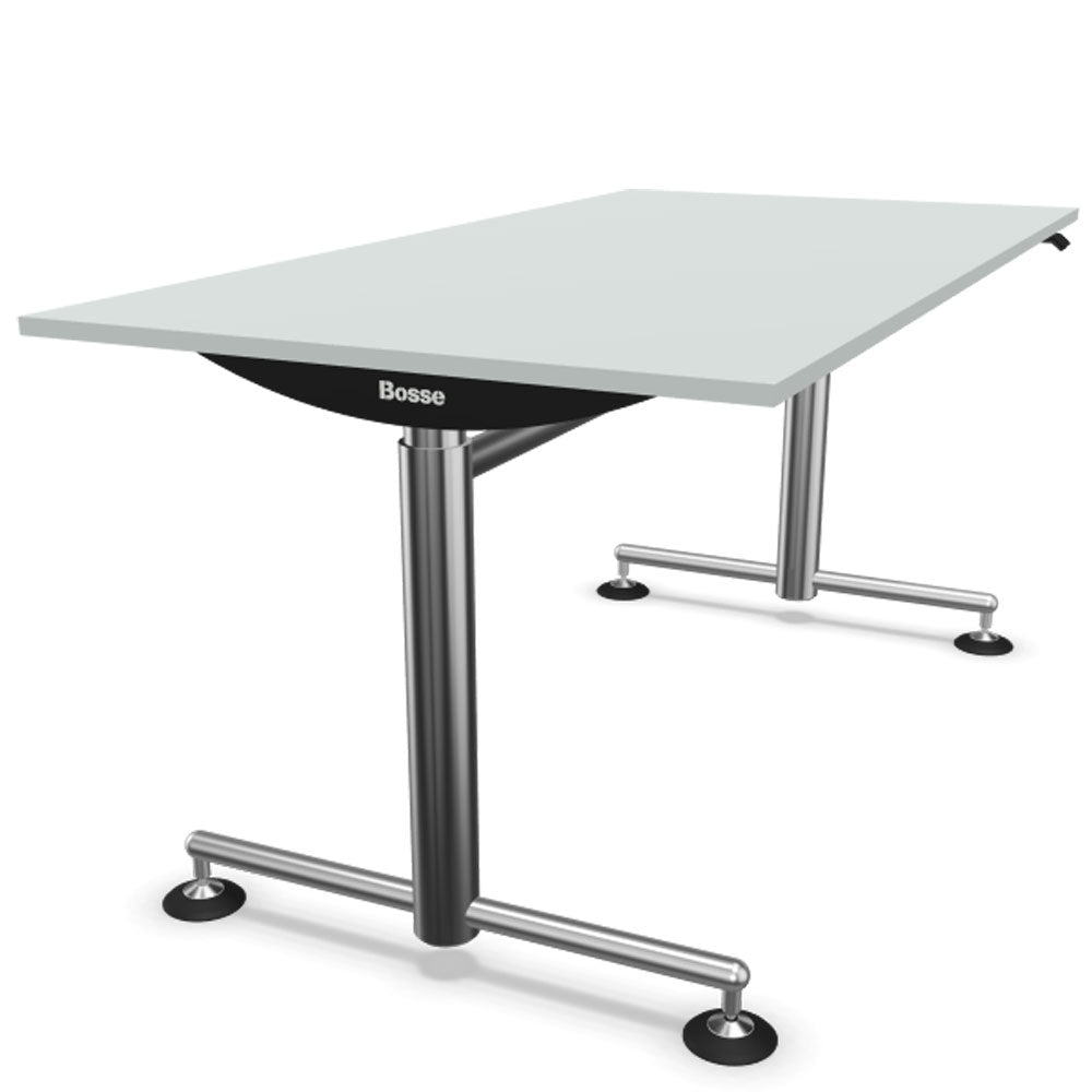 Bosse Modul Space M1 höhenverstellbarer Schreibtisch 72 - 136,5 cm - Melamin & Furnier Platte - Büromöbel Plus