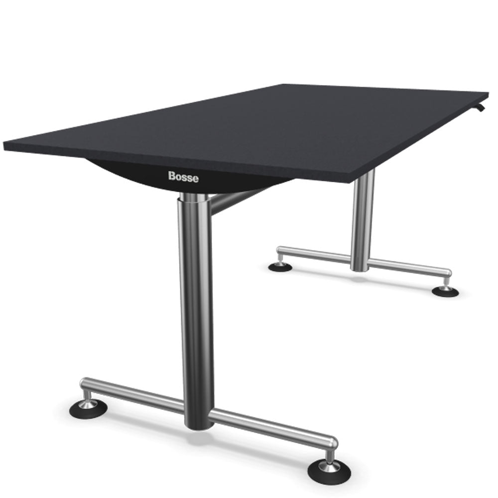 Bosse Modul Space M1 höhenverstellbarer Schreibtisch 72 - 136,5 cm - Melamin & Furnier Platte - Büromöbel Plus