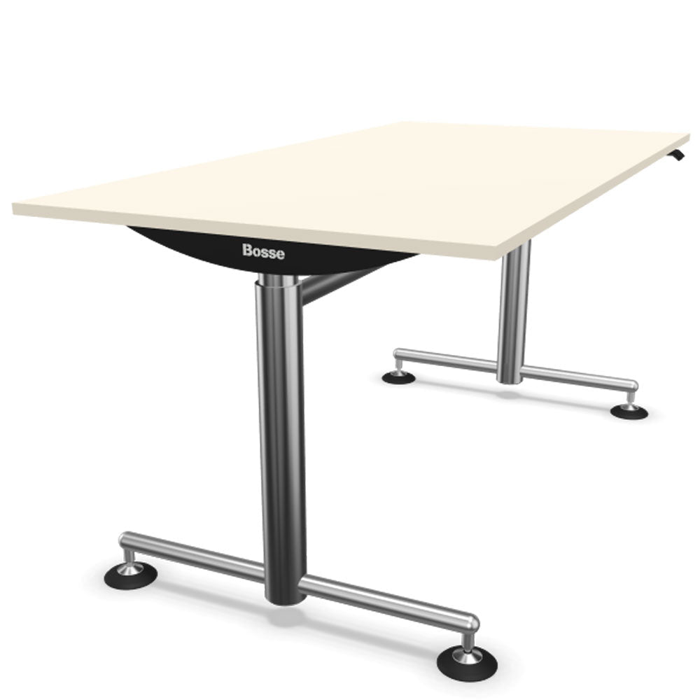 Bosse Modul Space M1 höhenverstellbarer Schreibtisch 72 - 136,5 cm - Melamin & Furnier Platte - Büromöbel Plus