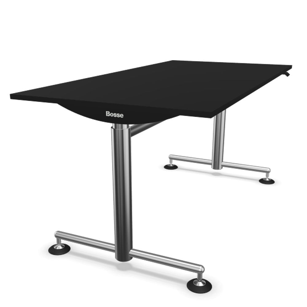 Bosse Modul Space M1 höhenverstellbarer Schreibtisch 72 - 136,5 cm - Melamin & Furnier Platte - Büromöbel Plus