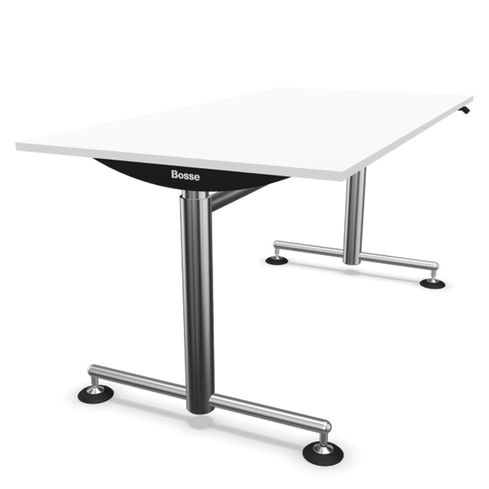 Bosse Modul Space M1 höhenverstellbarer Schreibtisch 72 - 136,5 cm - Melamin & Furnier Platte - Büromöbel Plus