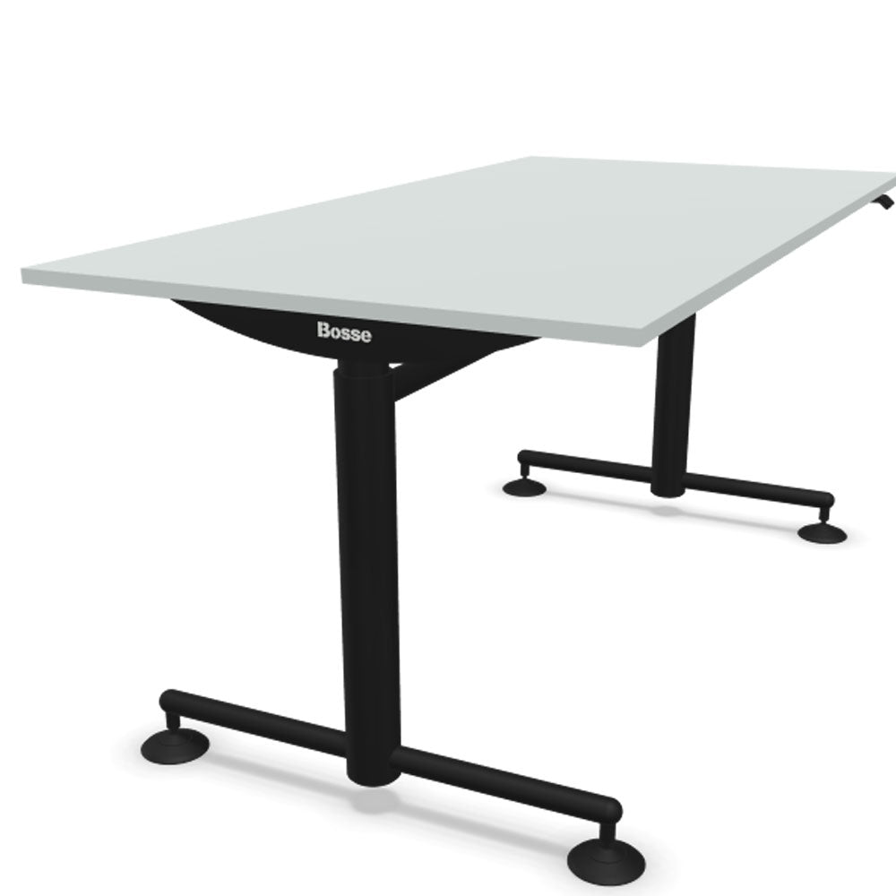 Bosse Modul Space M1 höhenverstellbarer Schreibtisch 72 - 136,5 cm - Melamin & Furnier Platte - Büromöbel Plus