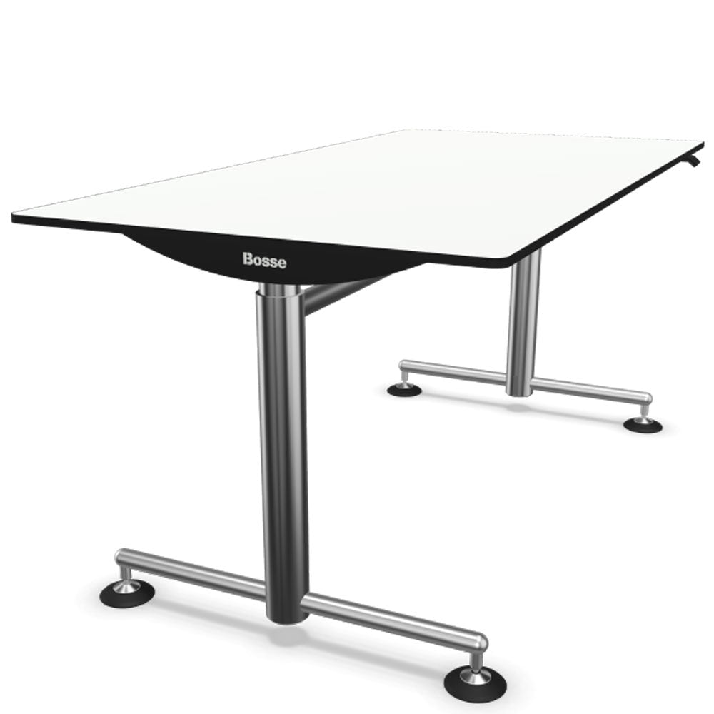 Bosse Modul Space M1 höhenverstellbarer Schreibtisch 72 - 136,5 cm - Melamin & Furnier Platte - Büromöbel Plus