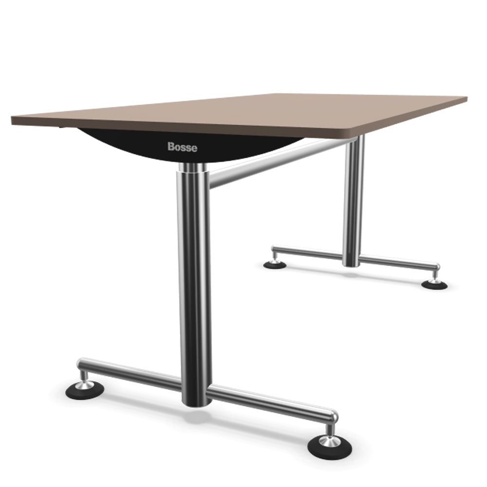 Bosse Modul Space M1 höhenverstellbarer Schreibtisch 72 - 136,5 cm - Melamin & Furnier Platte - Made in Germany - Büromöbel Plus