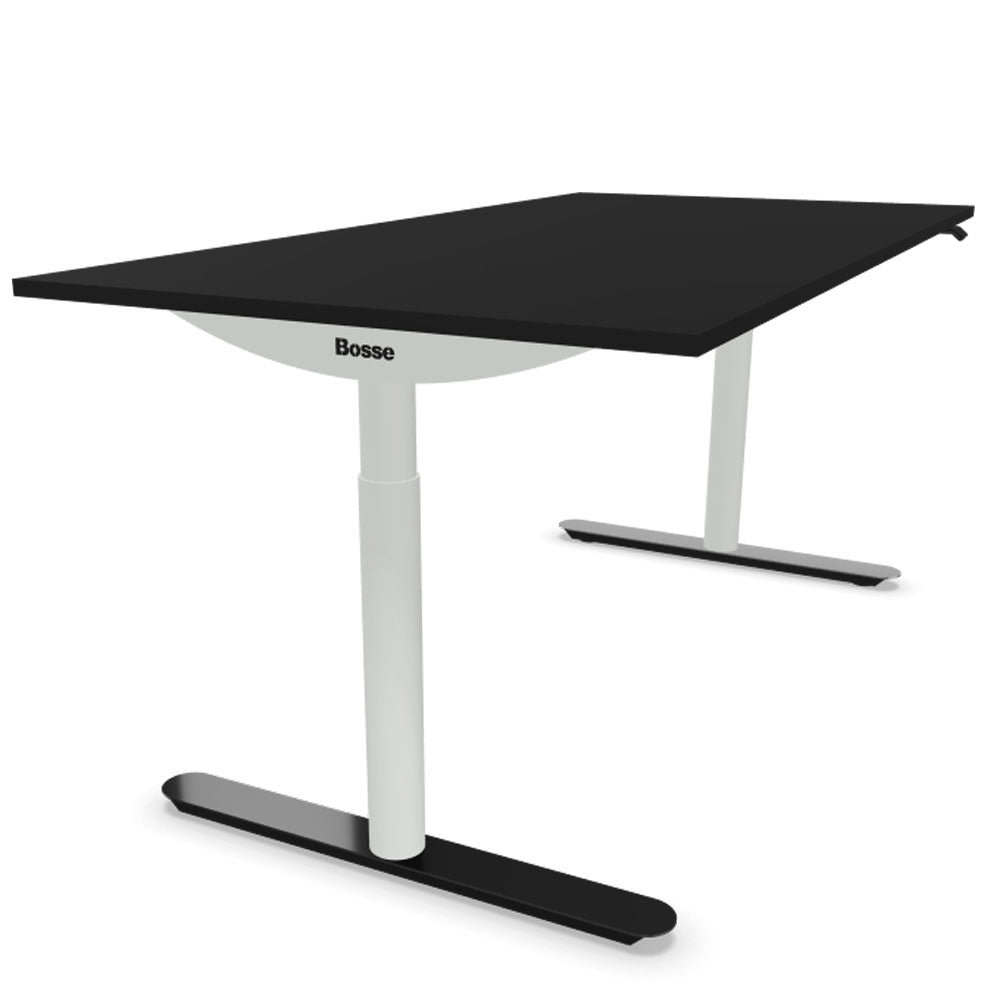 Bosse Modul Space M3 höhenverstellbarer Schreibtisch 62 - 126 cm - Melamin Arbeitsplatte - Büromöbel Plus