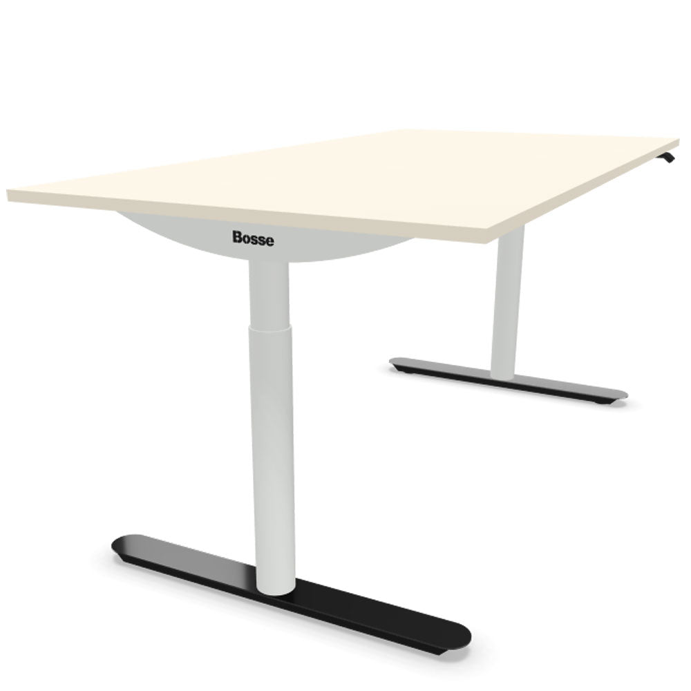 Bosse Modul Space M3 höhenverstellbarer Schreibtisch 62 - 126 cm - Melamin Arbeitsplatte - Büromöbel Plus