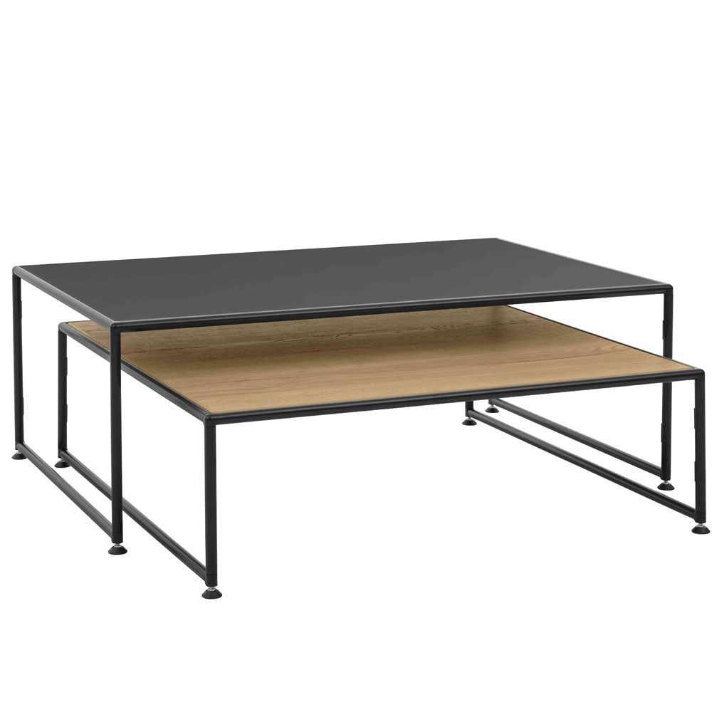 BOSSE SOLUTIONS Couchtisch Set | Basaltgrau - Halifax | Black Edition | Jetzt auf Rechnung kaufen - Büromöbel Plus