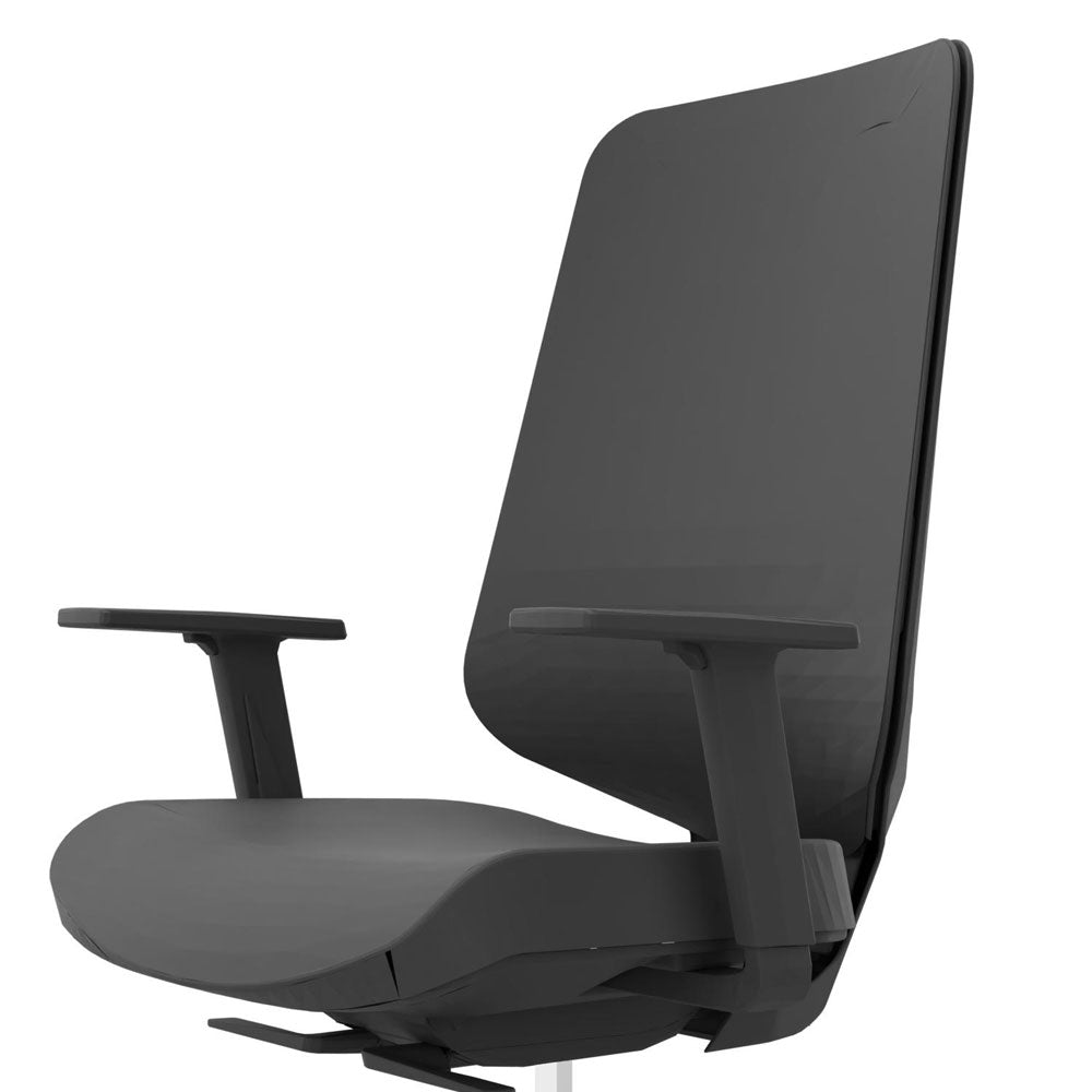 Bürostuhl Teo | FM Büromöbel | 1D WR | schwarz Stoff / Netz | belastbar bis 120 kg - Made in Germany | jetzt bestellen - Büromöbel Plus