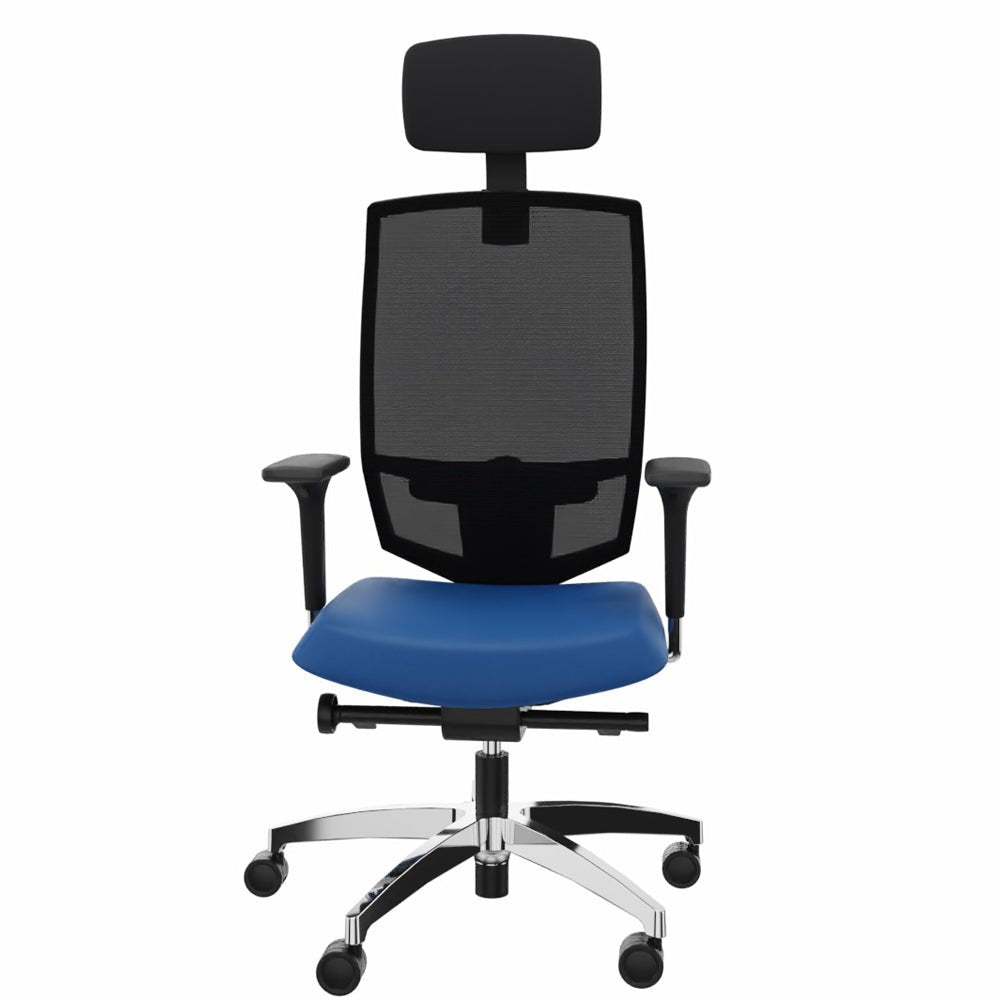 Ergonomischer Bürostuhl Dauphin @JUST EVO MESH AJ 5786 mit Kopfstütze - Konfigurierbar - Büromöbel Plus