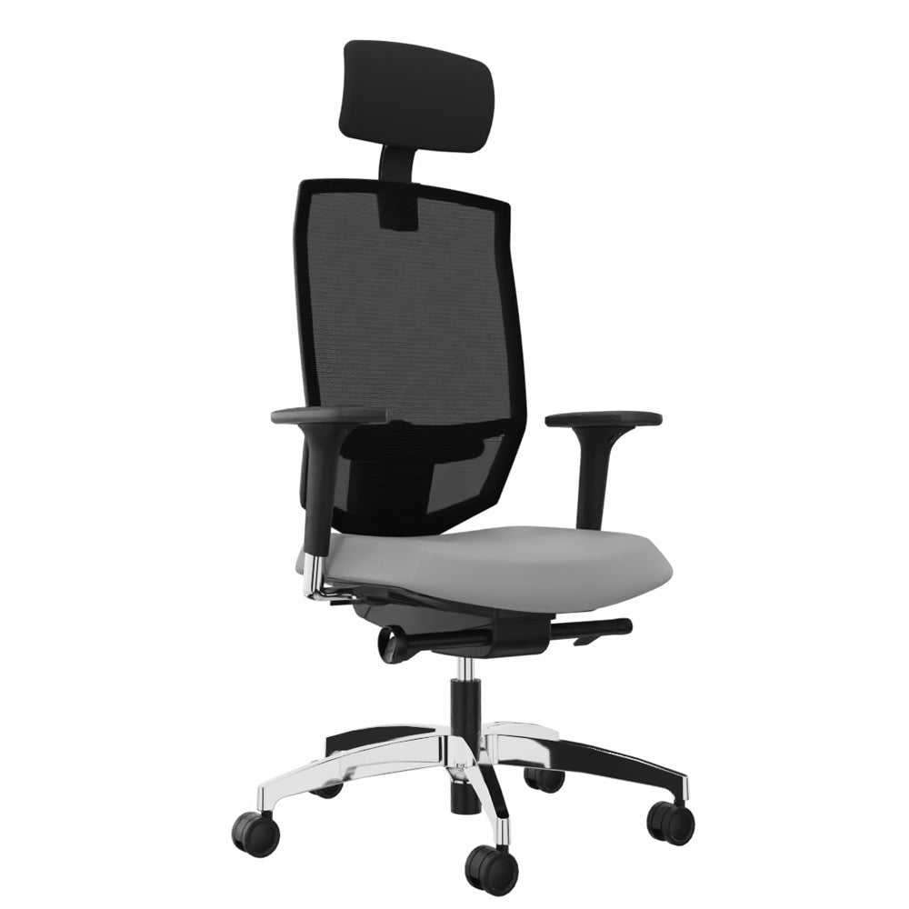 Ergonomischer Bürostuhl Dauphin @JUST EVO MESH AJ 5786 mit Kopfstütze - Konfigurierbar - Büromöbel Plus