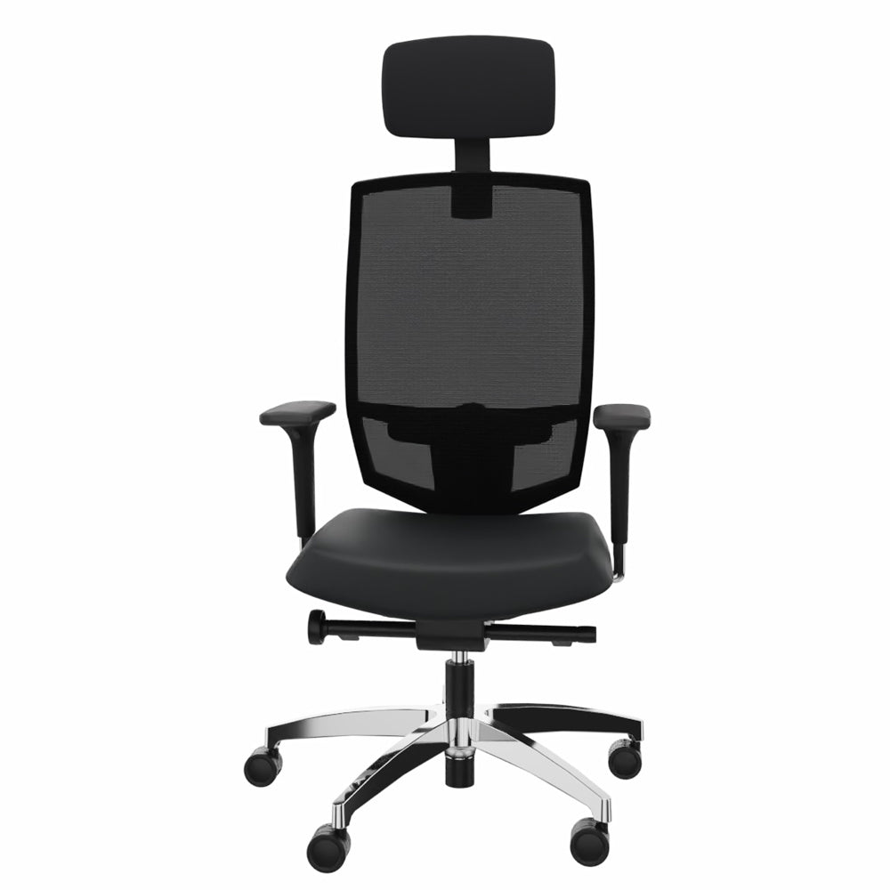 Ergonomischer Bürostuhl Dauphin @JUST EVO MESH AJ 5786 mit Kopfstütze - Konfigurierbar - Büromöbel Plus