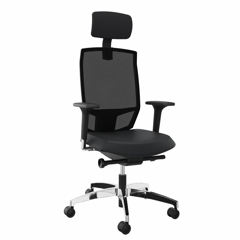 Ergonomischer Bürostuhl Dauphin @JUST EVO MESH AJ 5786 mit Kopfstütze - Konfigurierbar - Büromöbel Plus