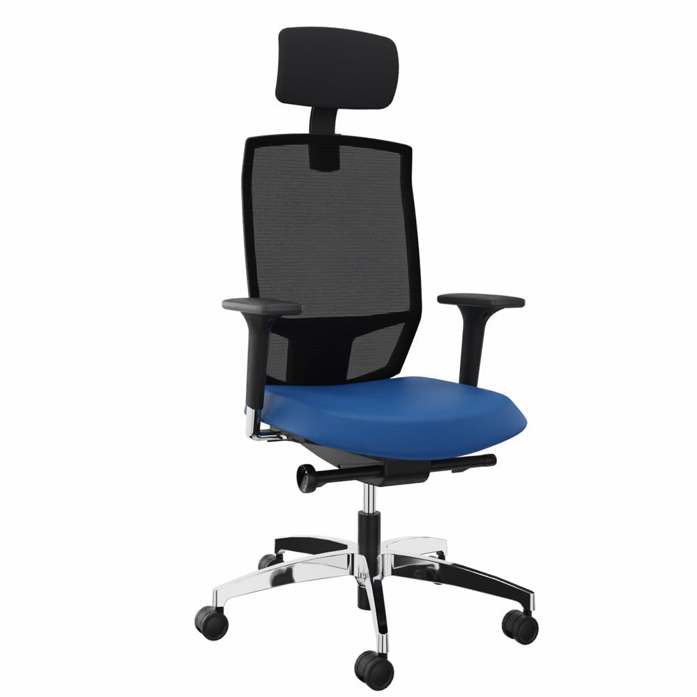 Ergonomischer Bürostuhl Dauphin @JUST EVO MESH AJ 5786 mit Kopfstütze - Konfigurierbar - Büromöbel Plus