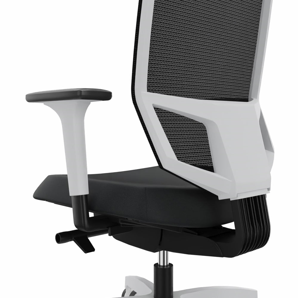 Ergonomischer Bürostuhl Dauphin @JUST EVO MESH WHITE AJ 5776_SLP - Büromöbel Plus