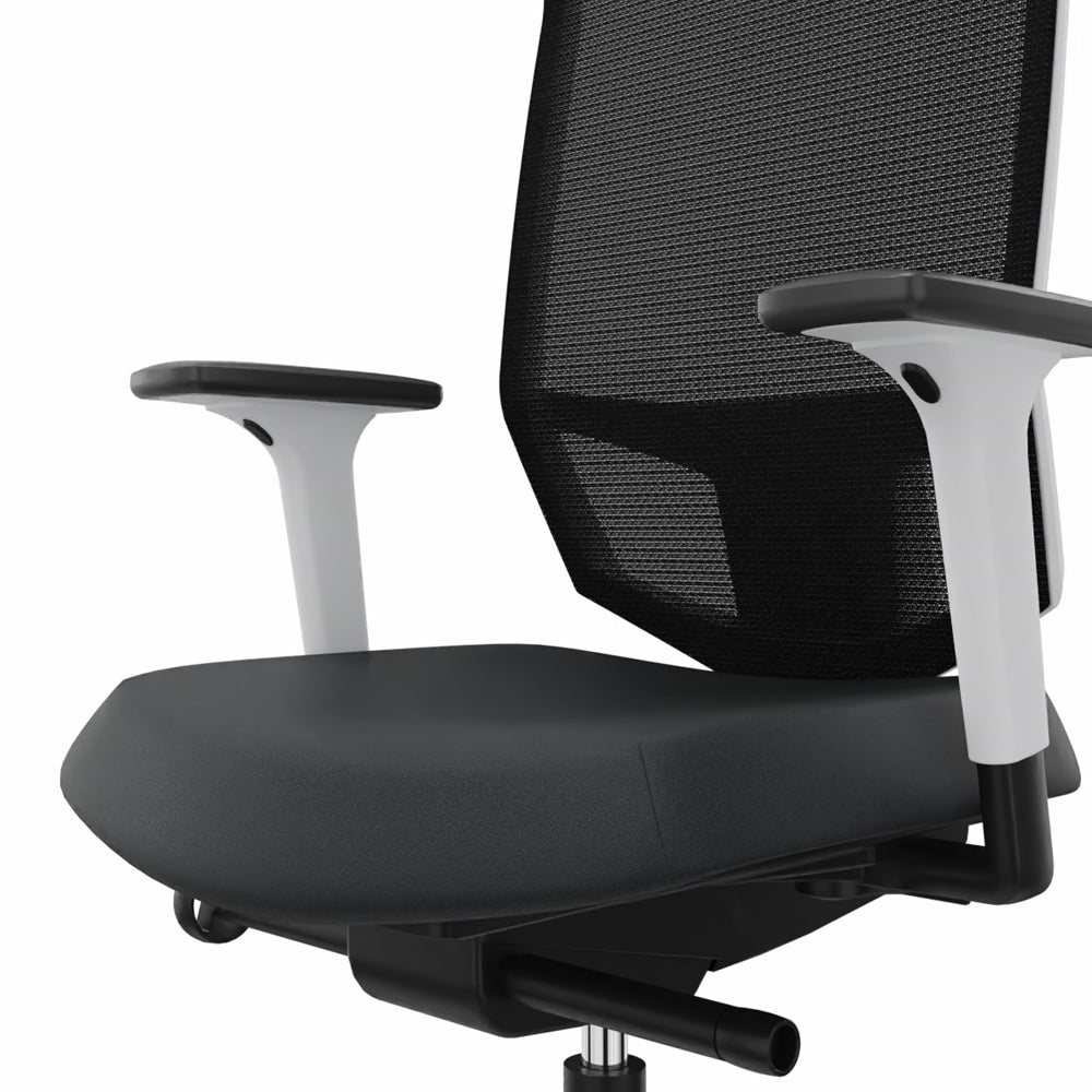 Ergonomischer Bürostuhl Dauphin @JUST EVO MESH WHITE AJ 5776_SLP - Büromöbel Plus