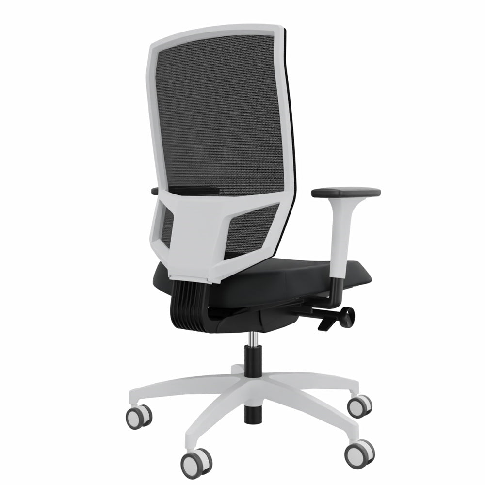 Ergonomischer Bürostuhl Dauphin @JUST EVO MESH WHITE AJ 5776_SLP - Büromöbel Plus