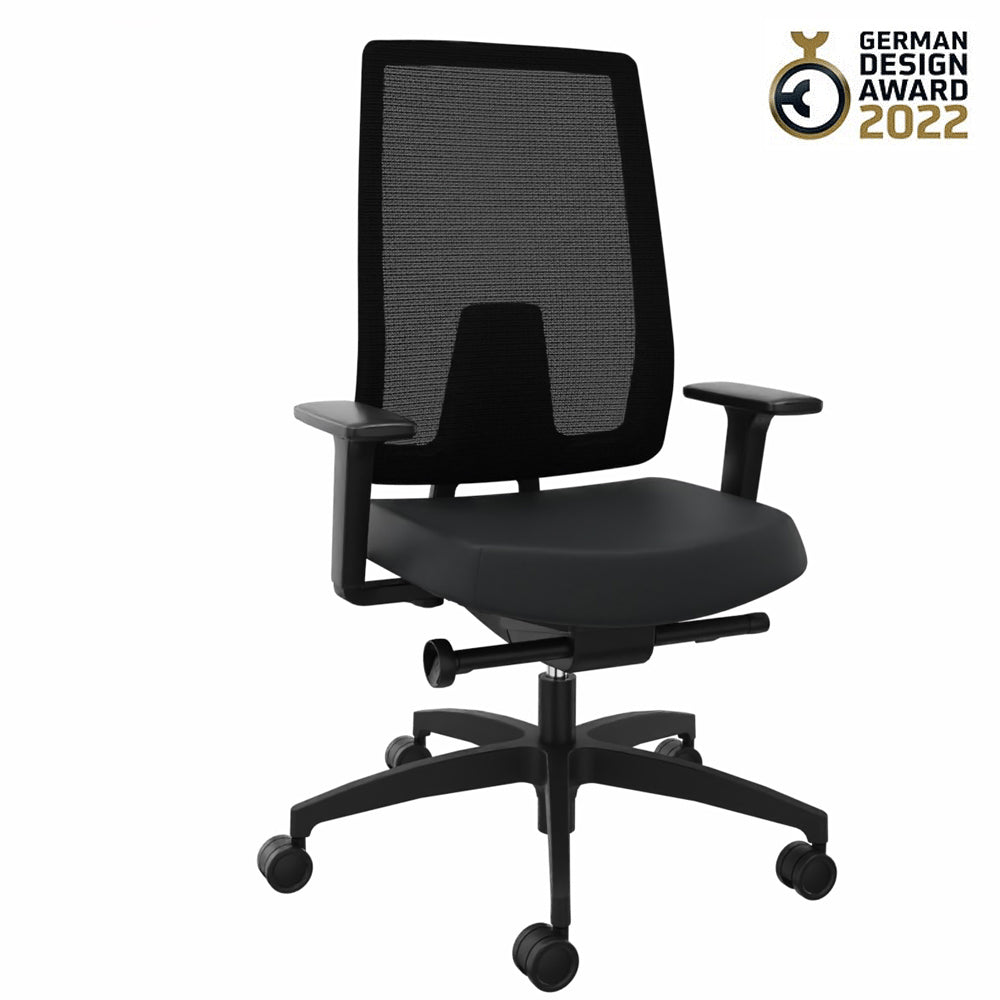 Ergonomischer Bürostuhl Dauphin INDEED MESH ID 7056_SLP | Netzrücken | Schwarz - Büromöbel Plus