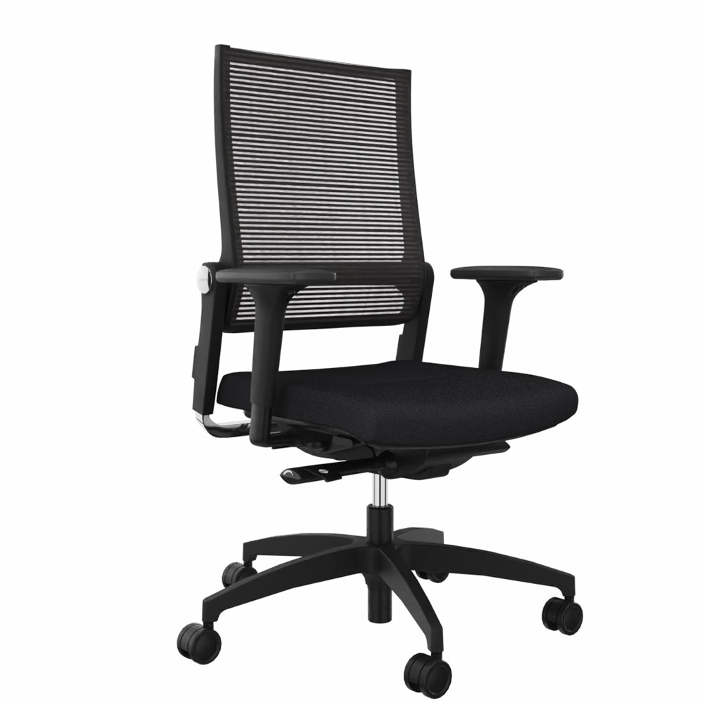 Ergonomischer Bürostuhl Dauphin LORDO FLEX LO 3017_SLP | Netzrücken | Schwarz - Büromöbel Plus