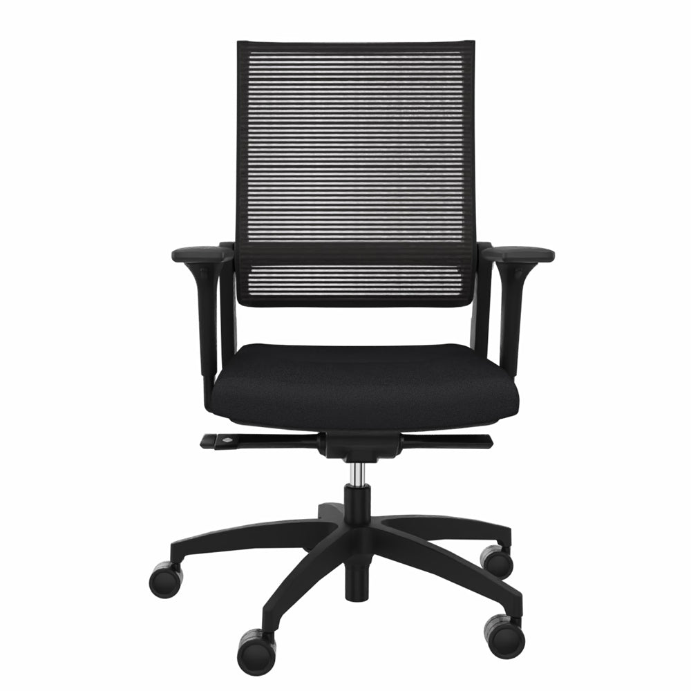 Ergonomischer Bürostuhl Dauphin LORDO FLEX LO 3017_SLP | Netzrücken | Schwarz - Büromöbel Plus