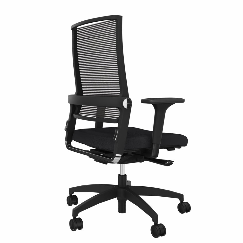 Ergonomischer Bürostuhl Dauphin LORDO FLEX LO 3017_SLP | Netzrücken | Schwarz - Büromöbel Plus