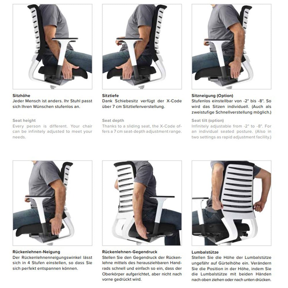 Ergonomischer Bürostuhl Dauphin X - CODE XC 5380_SLP - sofort lieferbar - Büromöbel Plus