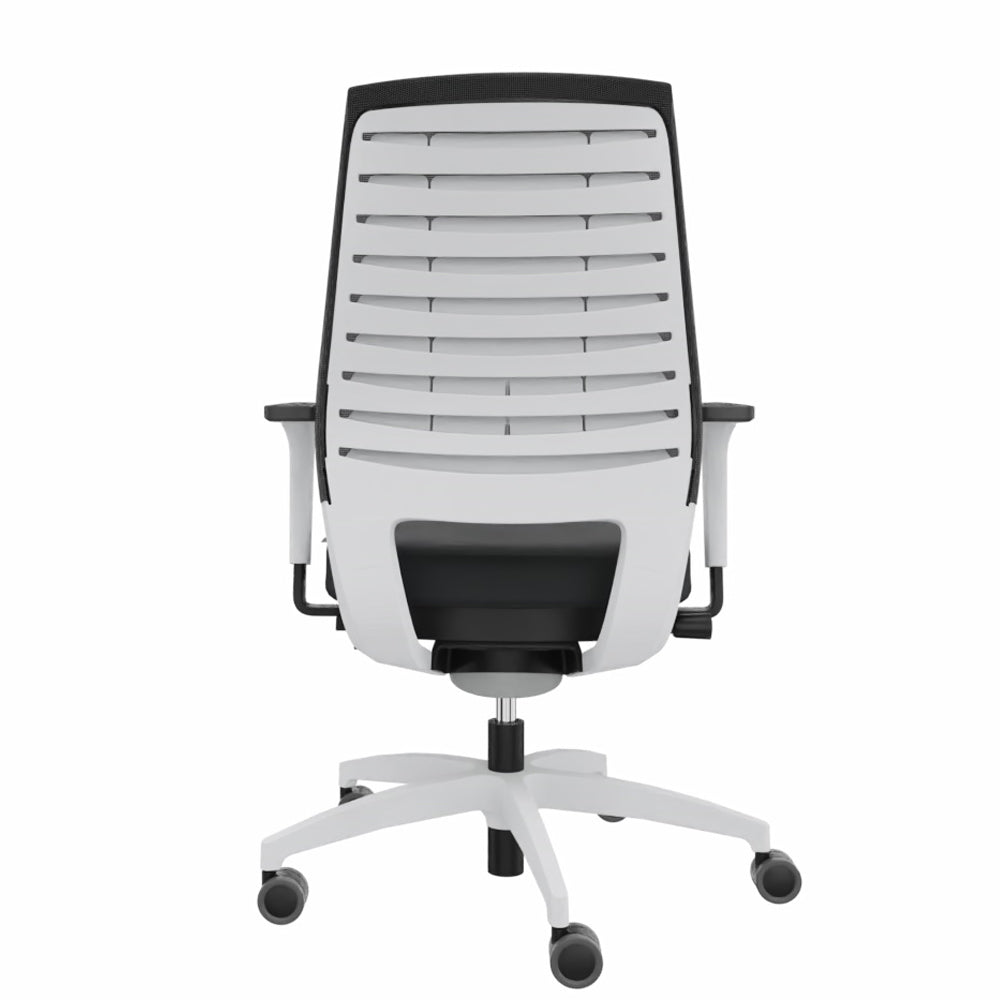 Ergonomischer Bürostuhl Dauphin X - CODE XC 5380 - WEIß - farbige Rücken - Büromöbel Plus