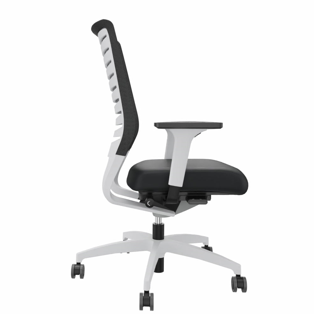 Ergonomischer Bürostuhl Dauphin X - CODE XC 5380 - WEIß - farbige Rücken - Büromöbel Plus