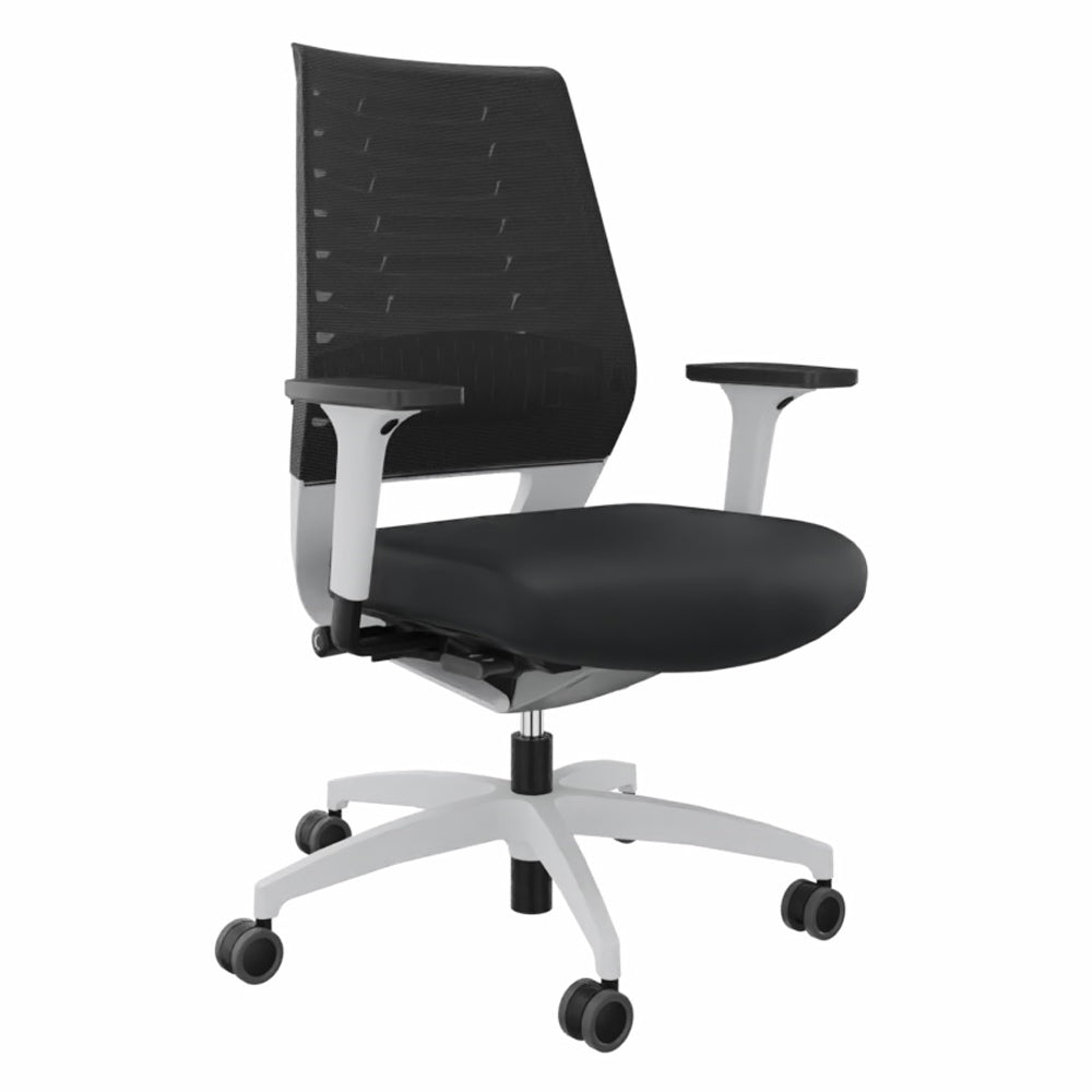 Ergonomischer Bürostuhl Dauphin X - CODE XC 5380 - WEIß - farbige Rücken - Büromöbel Plus