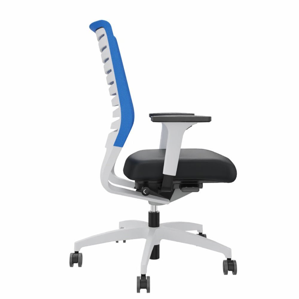 Ergonomischer Bürostuhl Dauphin X - CODE XC 5380 - WEIß - farbige Rücken - Büromöbel Plus