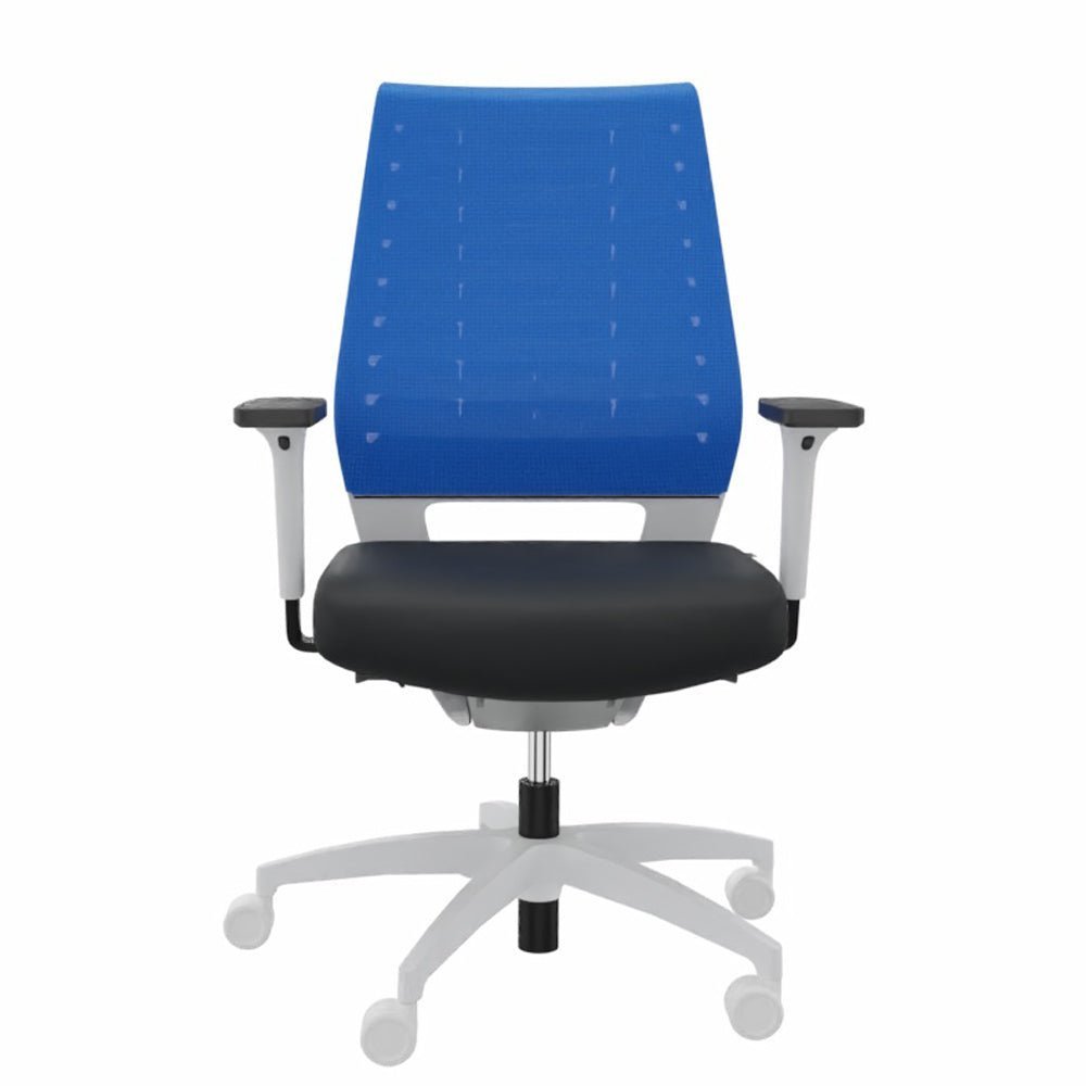 Ergonomischer Bürostuhl Dauphin X - CODE XC 5380 - WEIß - farbige Rücken - Büromöbel Plus