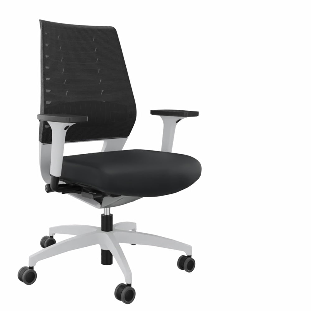 Ergonomischer Bürostuhl Dauphin X - CODE XC 5380 - WEIß - farbige Rücken - Büromöbel Plus