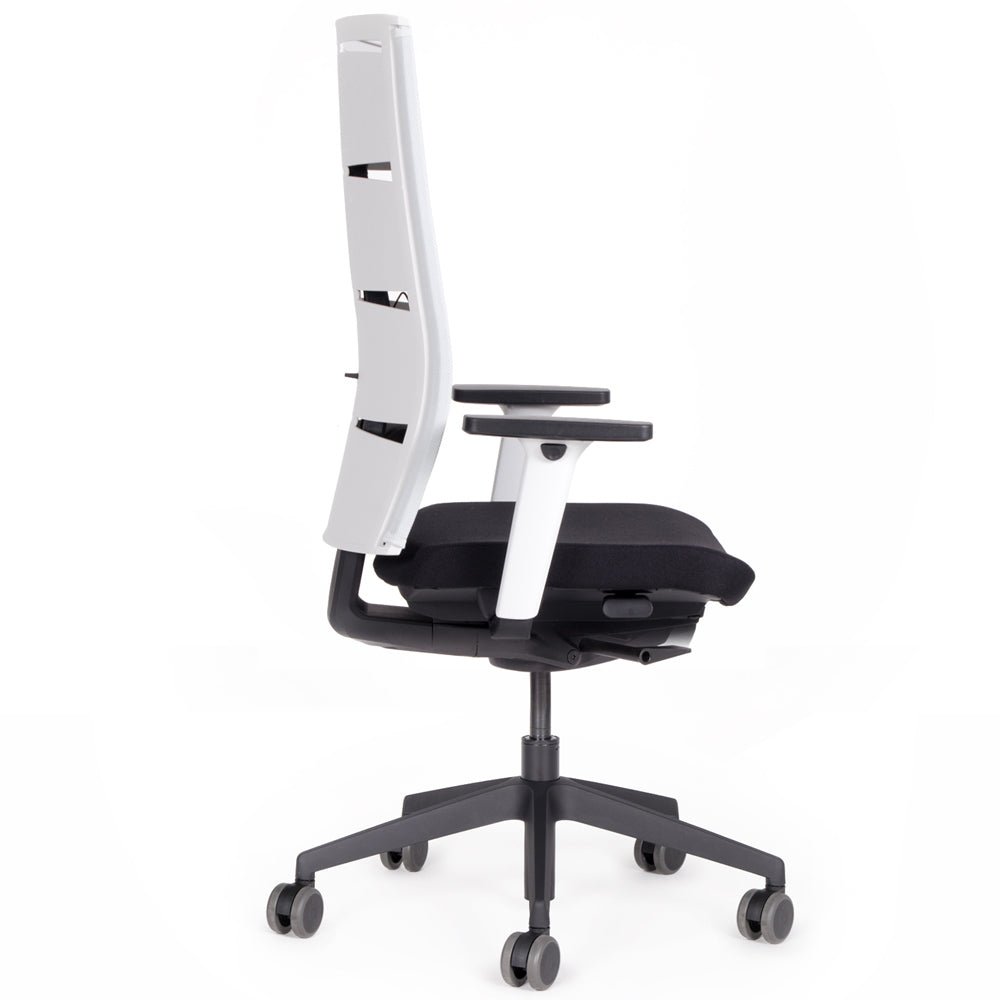 Ergonomischer Bürostuhl Netzrücken lento Agilis Matrix MT12 SONDER EDITION Pure Black - Büromöbel Plus