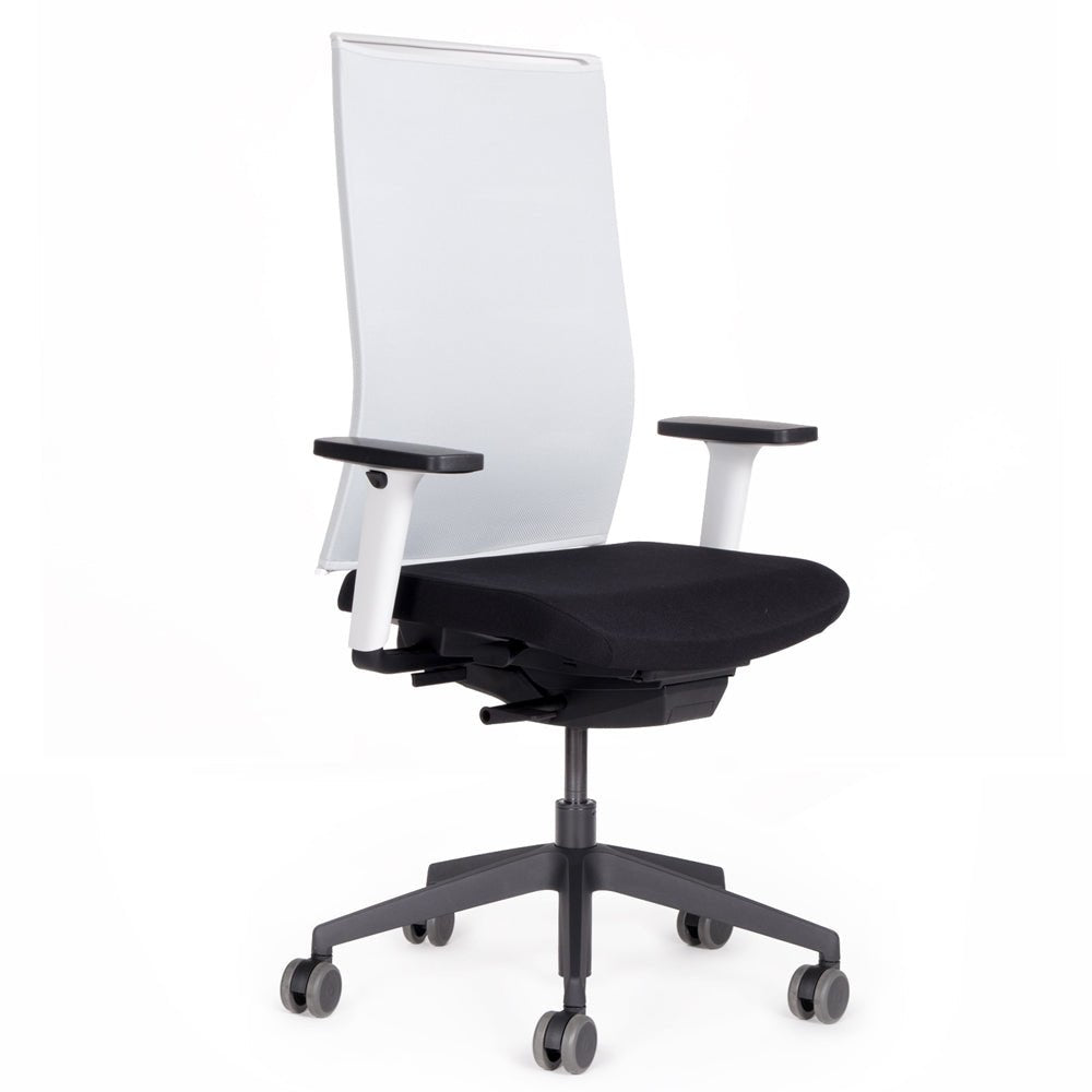 Ergonomischer Bürostuhl Netzrücken lento Agilis Matrix MT12 SONDER EDITION Pure Black - Büromöbel Plus