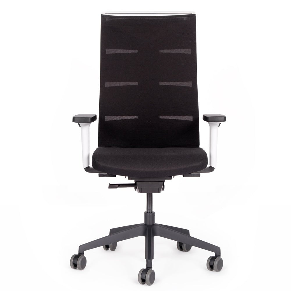 Ergonomischer Bürostuhl Netzrücken lento Agilis Matrix MT12 SONDER EDITION Pure Black - Büromöbel Plus