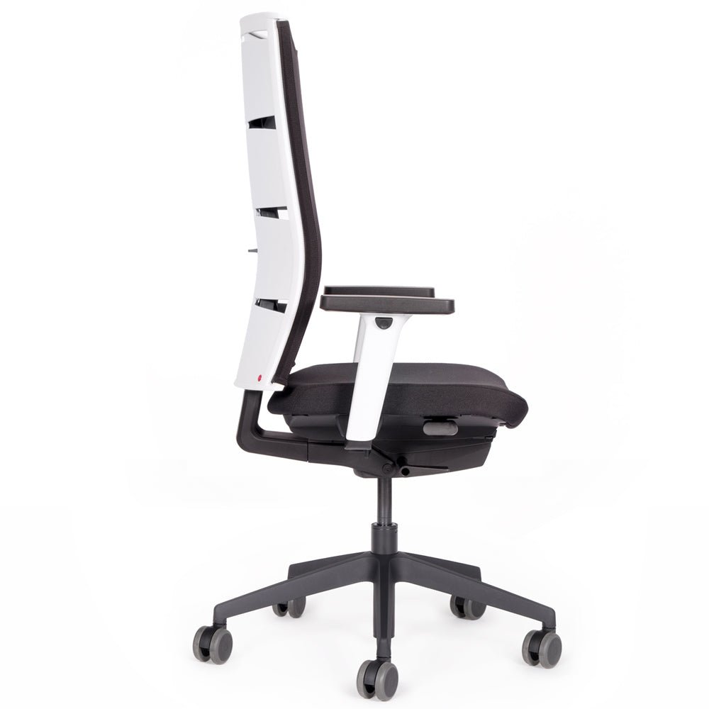 Ergonomischer Bürostuhl Netzrücken lento Agilis Matrix MT12 SONDER EDITION Pure Black - Büromöbel Plus