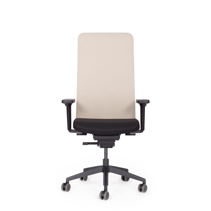 Ergonomischer Bürostuhl Netzrücken | lento Agilis Matrix MT13 | Beige - Schwarz | gesundes Sitzen | Made in Germany | 30 Jahre Garantie - Büromöbel Plus