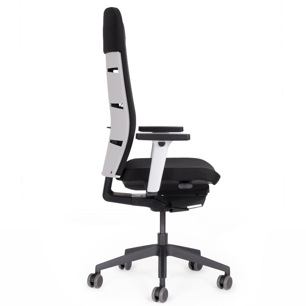 Ergonomischer Bürostuhl Netzrücken lento Agilis Matrix MT13 SONDER EDITION Pure Black - Büromöbel Plus