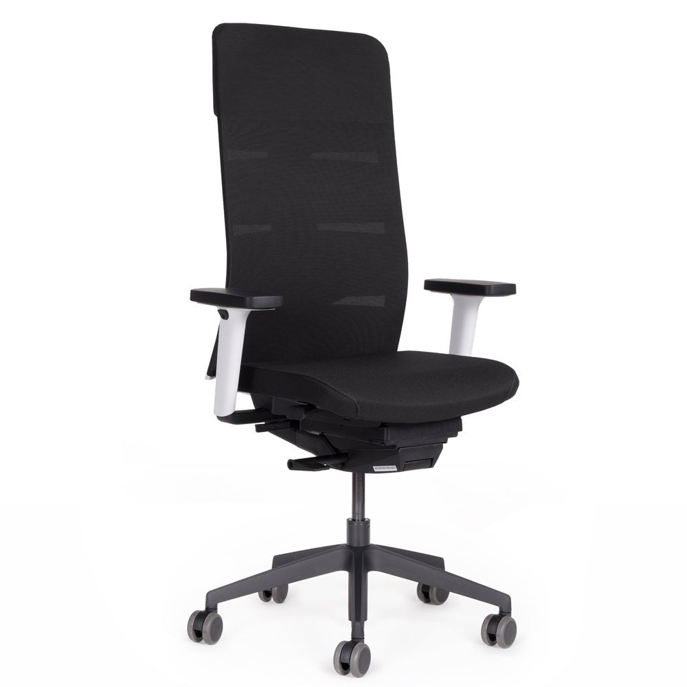 Ergonomischer Bürostuhl Netzrücken lento Agilis Matrix MT13 SONDER EDITION Pure Black - Büromöbel Plus