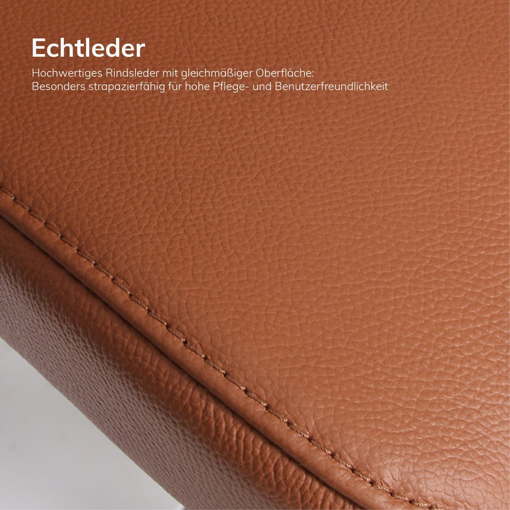 Ergonomischer Chefsessel Echtleder lento Matrix MT14 - DER CHEFSESSEL für entspanntes Arbeiten - Made in Germany - 30 Jahre Garantie - Büromöbel Plus