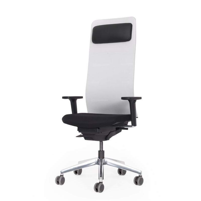 Ergonomischer Chefsessel Netzrücken weiss Matrix MT14 - DER CHEFSESSEL für entspanntes Arbeiten - Made in Germany - 30 Jahre Garantie - Büromöbel Plus