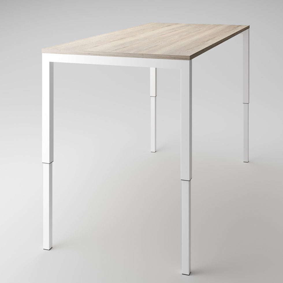 Höhenverstellbarer Schreibtisch / Besprechungstisch 4-Fuß Serie "PROFI" bis 900mm Tischbreite - Made in Germany - auf Rechnung kaufen 🇩🇪