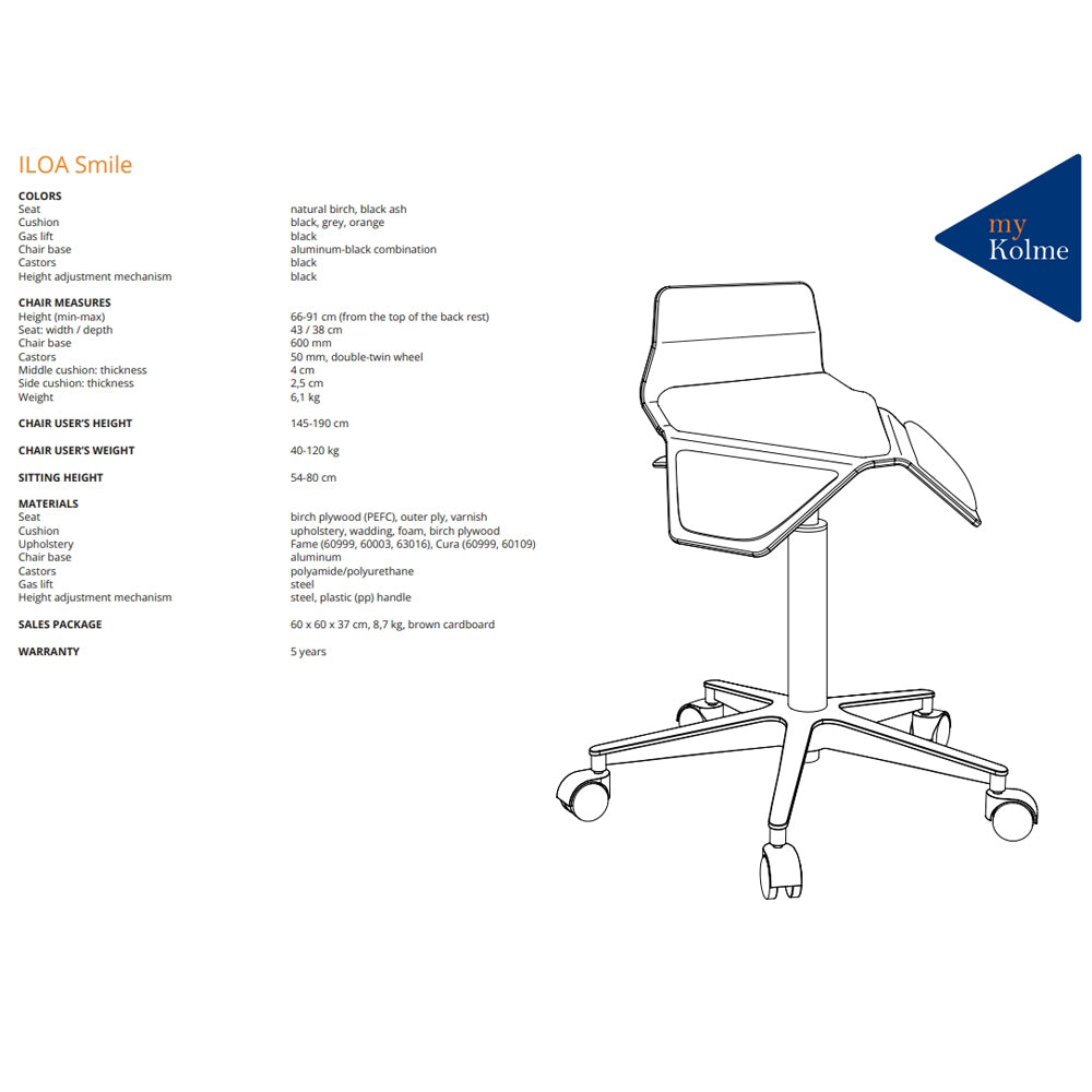 Light Gray myKolme ILOA Smile | Hocker Rollhocker | Sattelhocker | Rückenlehne | Gestell Schwarz iloa_smile_black_black-sattelstuhl-sattelhocker-rollhocker-bueromoeebl-plusweiss-stehhilfe-mykolme-rueckenlehne-bueromoebel-plus.de-datenblatt.jpg