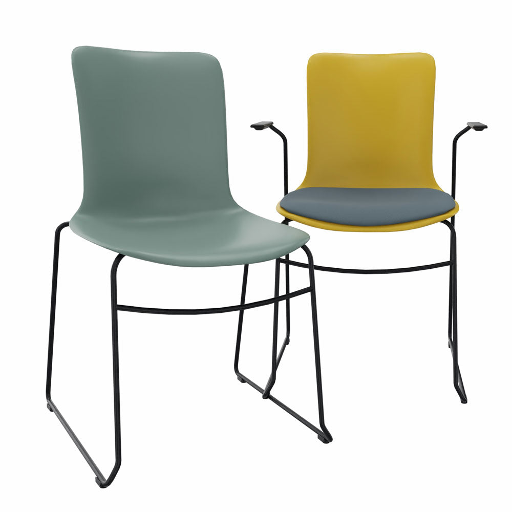 KÖHL KOLLEG Kufenstuhl stapelbar | Besucherstuhl | Wartezimmerstuhl | Seminarstuhl | Gastronomie | auf Rechnung kaufen