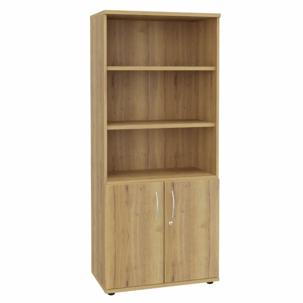 Kombischrank Regal Aktenschrank 5OH 800 mm breit + Schrank Serie Profi montiert + auf Rechnung bestellen und sparen - Büromöbel Plus