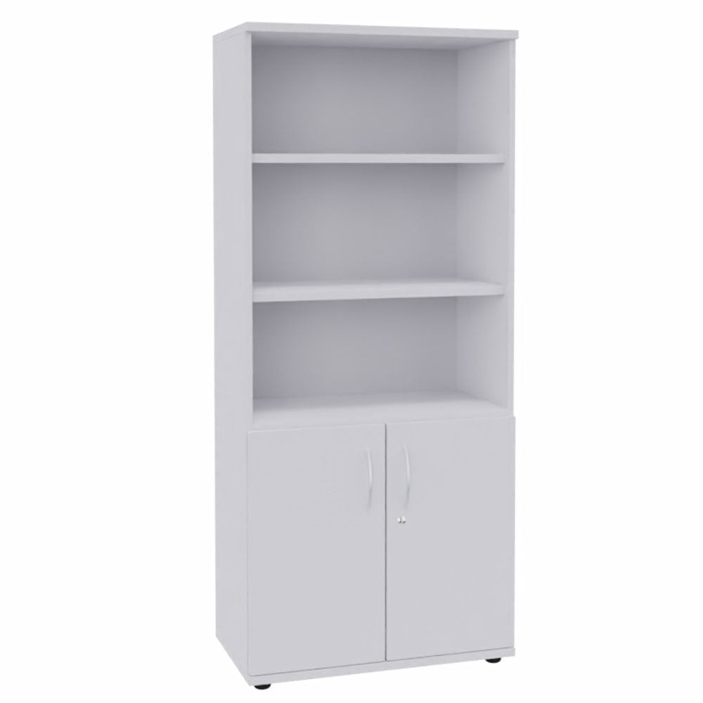 Kombischrank Regal Aktenschrank 5OH 800 mm breit + Schrank Serie Profi montiert + auf Rechnung bestellen und sparen - Büromöbel Plus