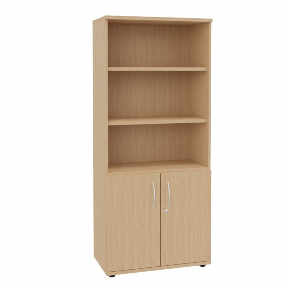 Kombischrank Regal Aktenschrank 5OH 800 mm breit + Schrank Serie Profi montiert + auf Rechnung bestellen und sparen - Büromöbel Plus