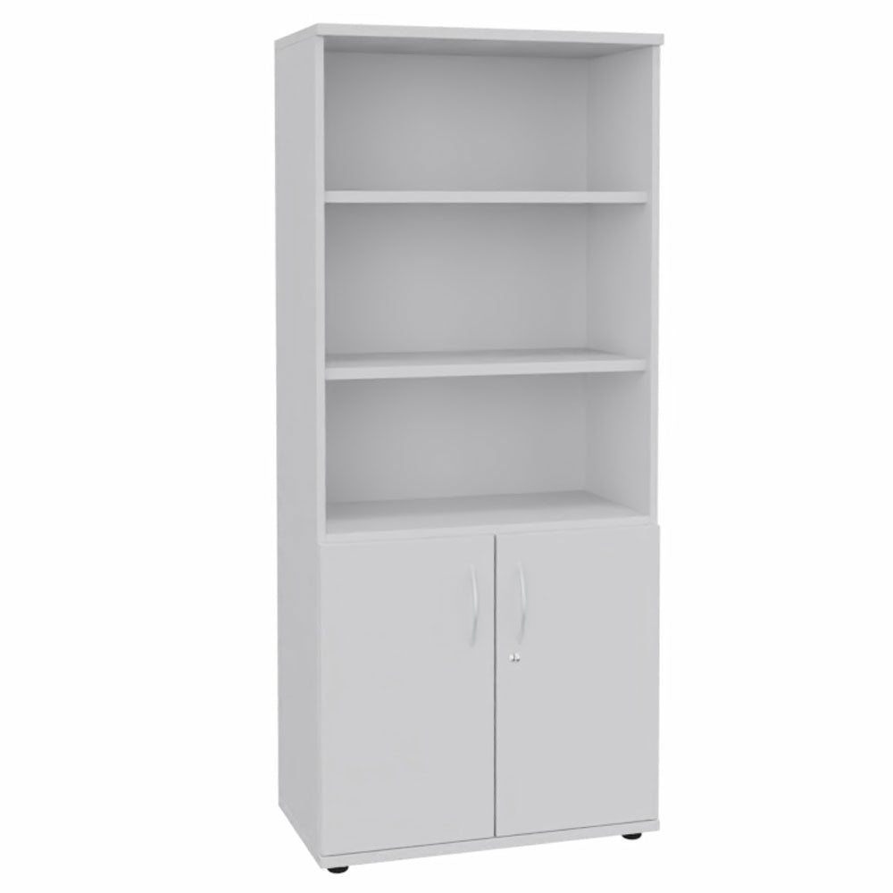 Kombischrank Regal Aktenschrank 5OH 800 mm breit + Schrank Serie Profi montiert + auf Rechnung bestellen und sparen - Büromöbel Plus