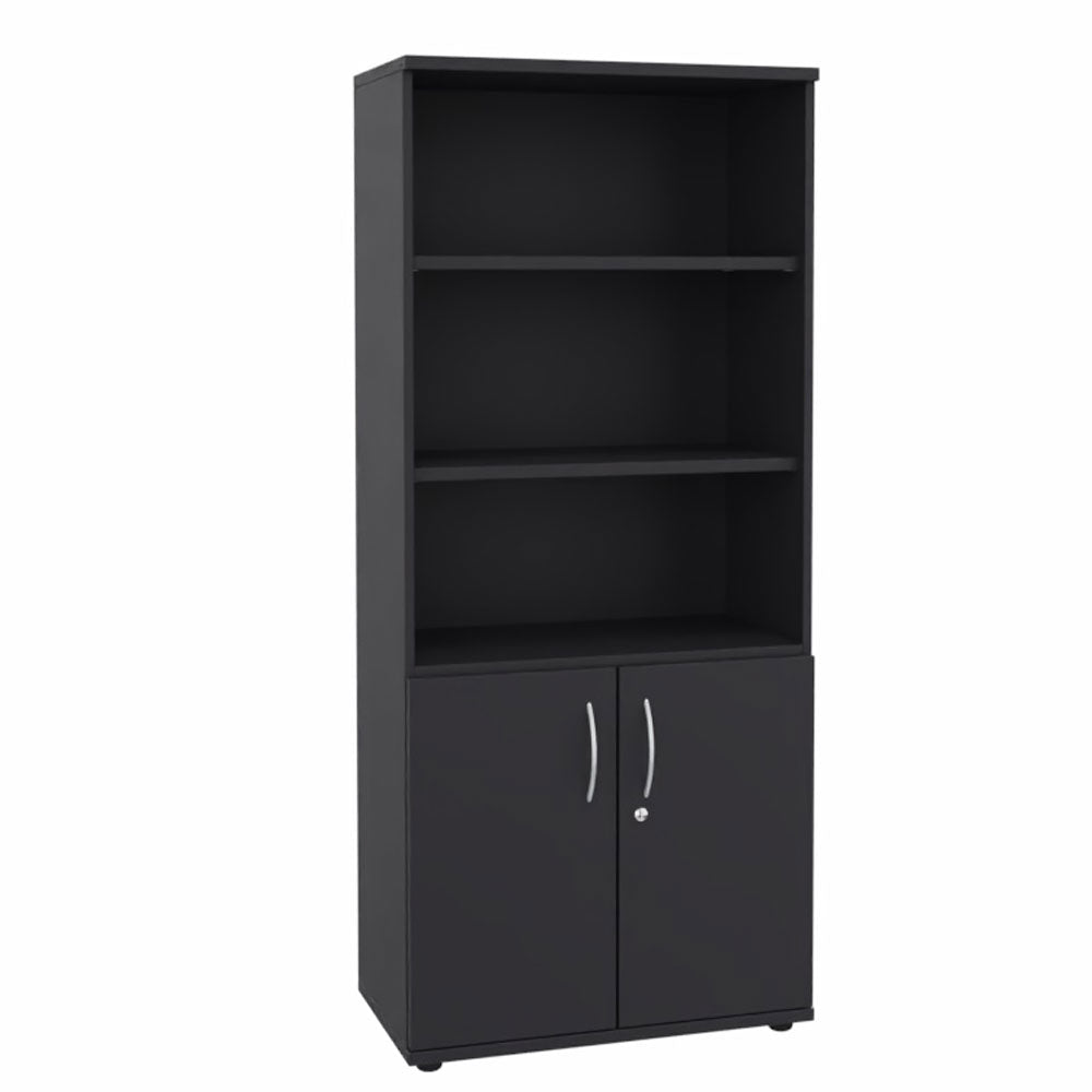 Kombischrank Regal Aktenschrank 5OH 800 mm breit + Schrank Serie Profi montiert + auf Rechnung bestellen und sparen - Büromöbel Plus